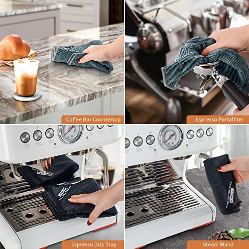 Barista Towels Espresso Bar Accessories 4 Pack Soft Absorbent Non