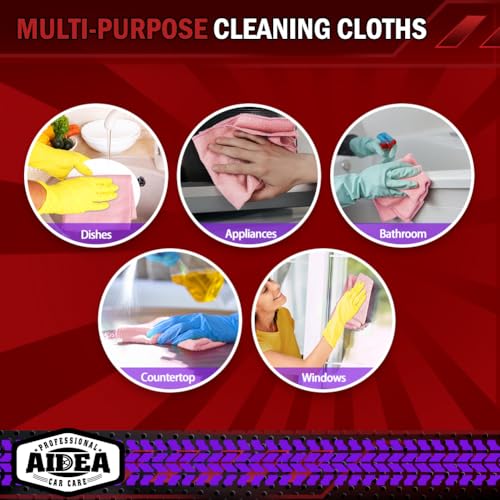 Microfiber Cleaning Cloth Pink 20PK (20 Count)