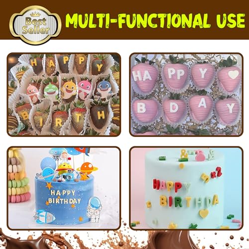 Silicone Letter Mold Chocolate Molds (4 Count)