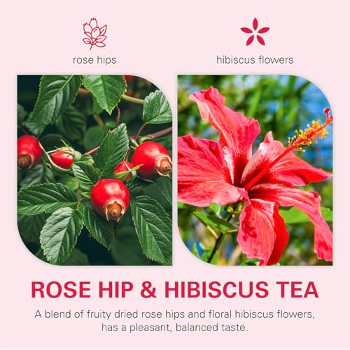 Rosehips Hibiscus Tea Bags 60 Count