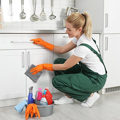 100 Pack 12'' x 12'' Microfiber Cleaning Cloths Reusable Cleaning Rags Bulk Microfiber Towels Softer Highly Absorbent Washcloths for House Kitchen Car Window