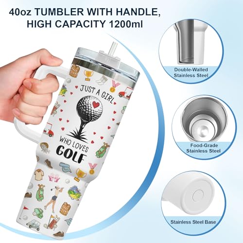 Golf Tumbler 40oz with Handle