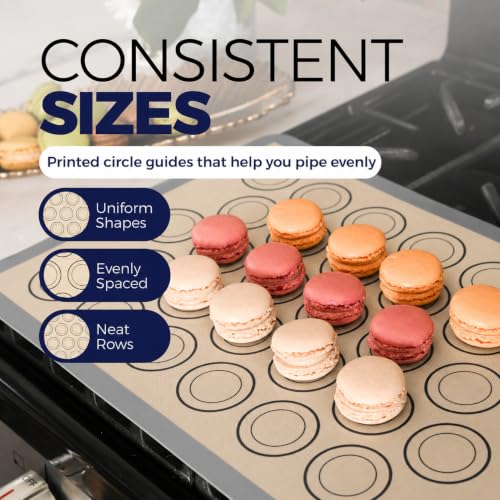 Macaron Baking Mat Silicone Non Stick (3 Count)