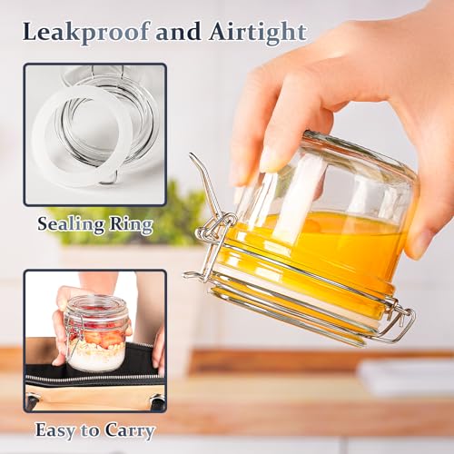 7 oz Glass Jars with Airtight Lid