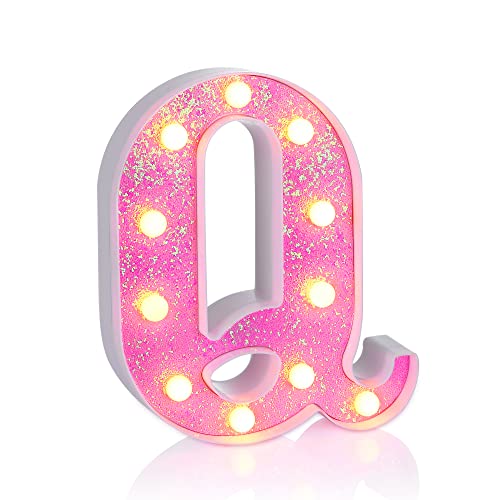 Pink Light up Letters (4.2329 Ounce)