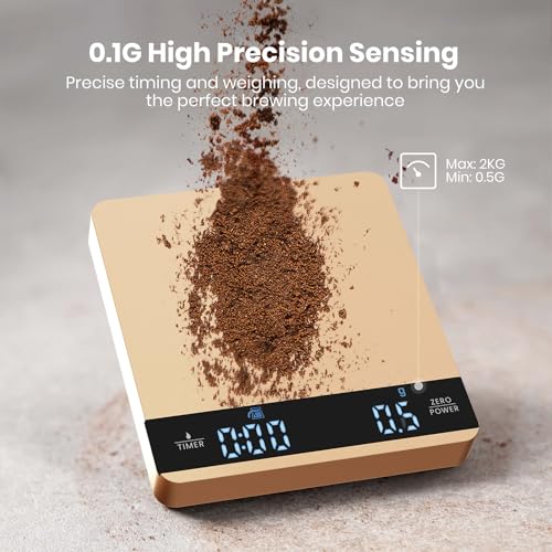 S1 Metal Mini Espresso Coffee Scale with Timer
