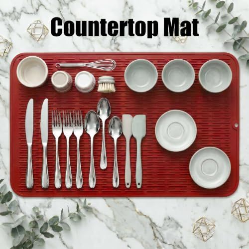 Silicone Dish Drying Mat for Multiple Usage