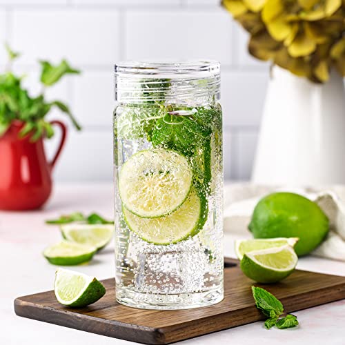 Glass Water Bottles (4 Count)