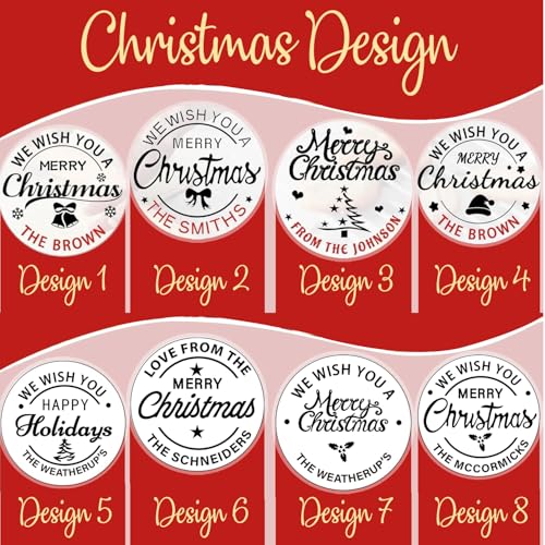 Personalized Christmas Cookie Stamps Customizable Name Cookie Stamps With Handle Cutter For Cookie Baking Decorating Cakes And Handmade Christmas Gifts Perfect