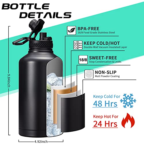 Insulated Water Bottle 64oz (9 Count)
