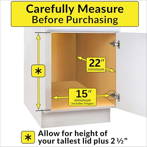 Pull Out Pot and Pan Lid Organizer Inside Cabinet