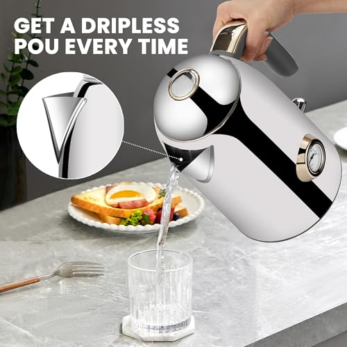 57oz Electric Kettle with Thermometer