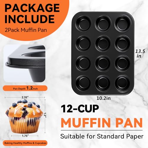 2 Pack Muffin Pan for Baking (2 Count)