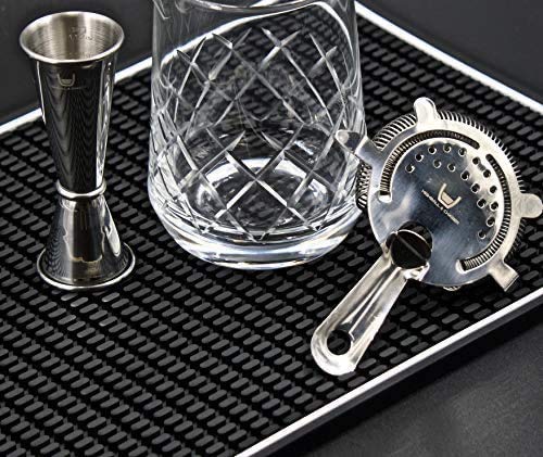 Premium Bar Mat 18in x 12in 1cm Thick Durable and Stylish Service Bar Mat for Spills (2 Count)