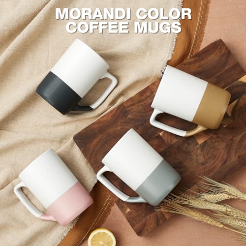 Large Ceramic Coffee Mug Set of 4 (4 Count)