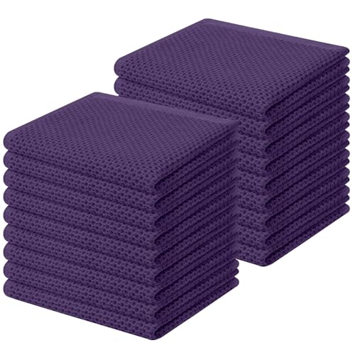 100% Cotton Waffle Weave Kitchen Dish Cloths 18 (18 Count)