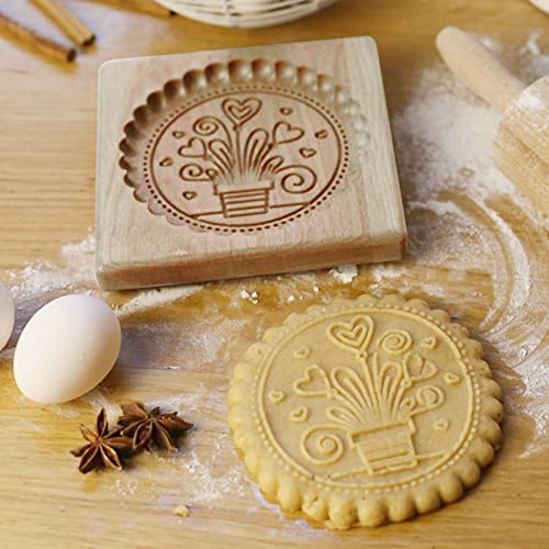Wooden Cookie Biscuit Mold
