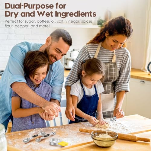 Magnetic Measuring Cups and Spoons Set (15 Count)