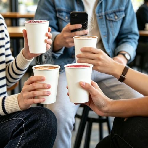 360 Pack 12 oz Disposable Paper Coffee Cups (360 Count)