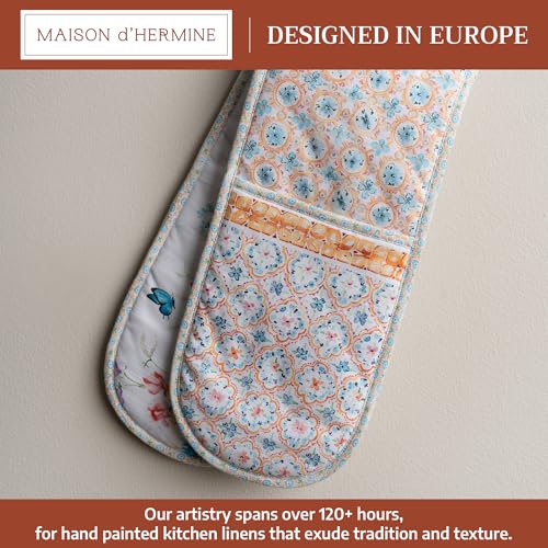 Double Oven Mitts 100% Cotton Double Oven Glove