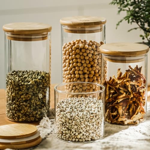 34oz Glass Food Storage Jars (8 Count)