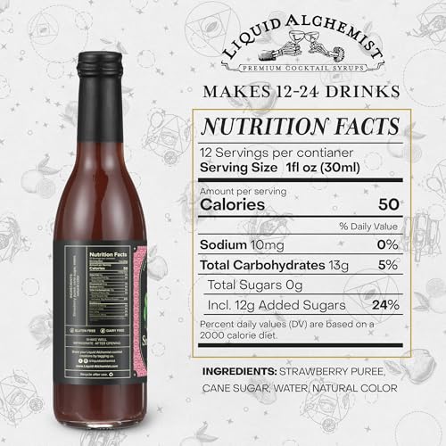 Strawberry Syrup for Cocktails (12.7 Fl Oz)