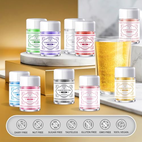 Edible Glitter for Drinks (2.52 Ounce)