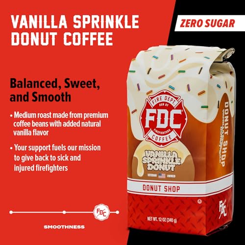Vanilla Sprinkle Donut Ground Coffee (12 Ounce)