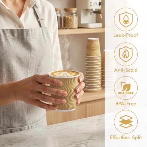 120 Count 8 oz Coffee Cups