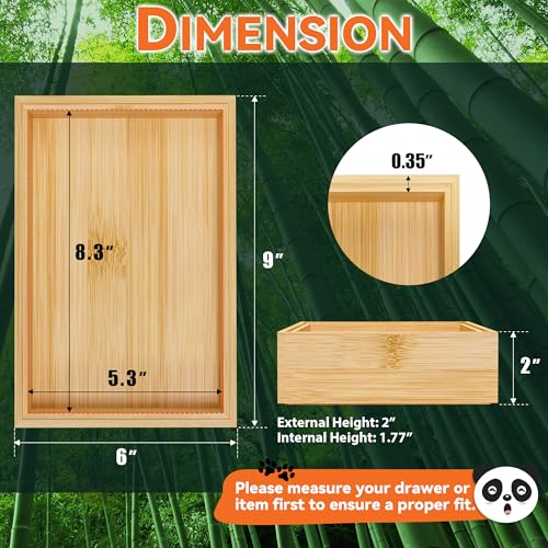 Bamboo Drawer Organizer (2 Count)