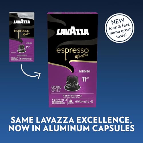Espresso Maestro Intenso Aluminum Capsules Compatible with Nespresso* Original Machines (60 Count)