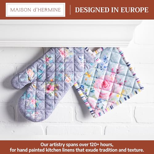 100% Cotton Oven Mitt & Pot Holder Set