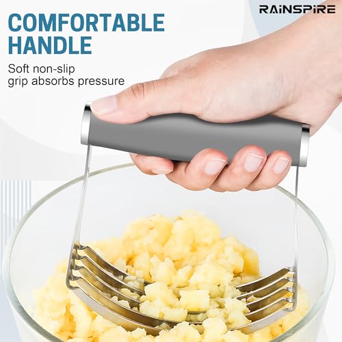 Large Pastry Cutter For Baking Durable Pastry Blender Dough Cutter Grey