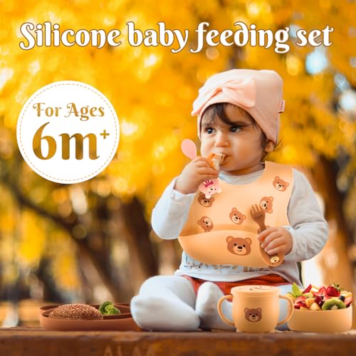 Silicone Baby Feeding Set 7 Pcs (7 Count)