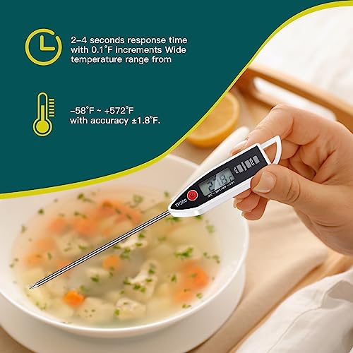 6 Set Digital Food Thermometer Long Probe Instant (6 Count)