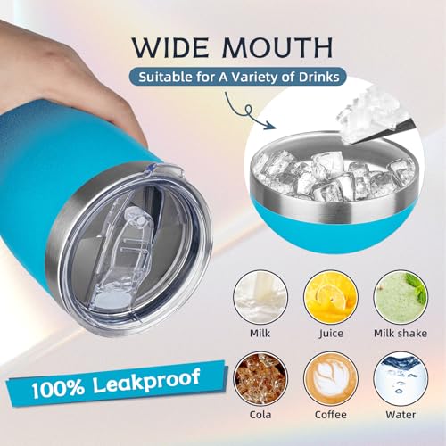 20oz Insulated Tumbler with Lid Straw Travel Coffee Mug Cup