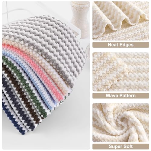 24 Pack Coral Velvet Dish Cloths (24 Count)