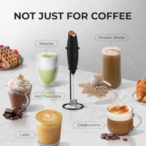 Powerful Milk Frother Wand With Duracell Batteries