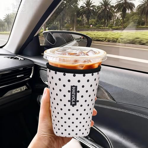 Reusable Insulated Neoprene Iced Coffee Cup Sleeve (3 Count)