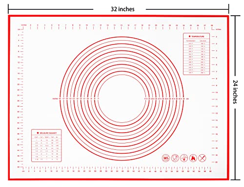 silicone pastry non stick baking mat with measurement fondant mat with three sizes for silicone baking mat