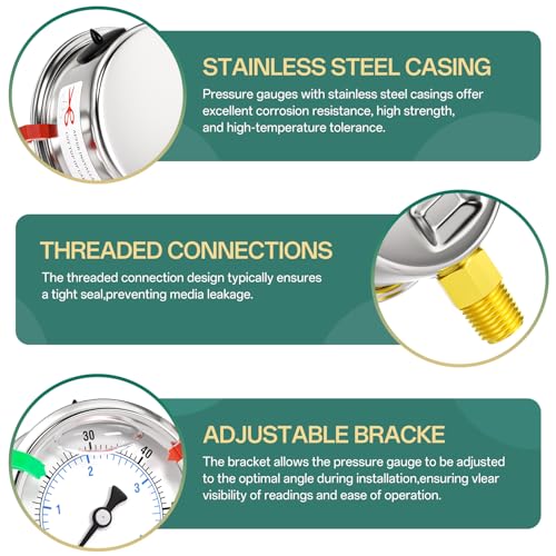 0 60psi Stainless Steel 1