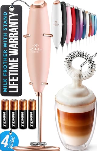 Powerful Milk Frother Wand With Duracell Batteries
