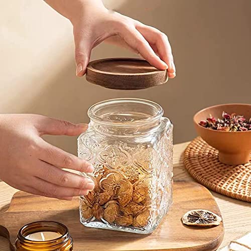 Vintage Glass Airtight Storage Jar Set of 4