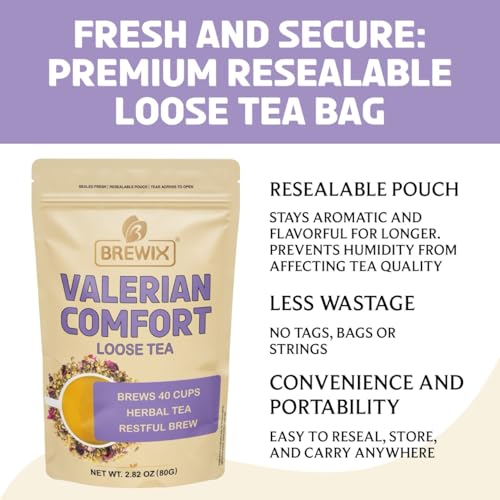 Valerian Comfort Tea for Sleep and Relaxation (2.82 Ounce)