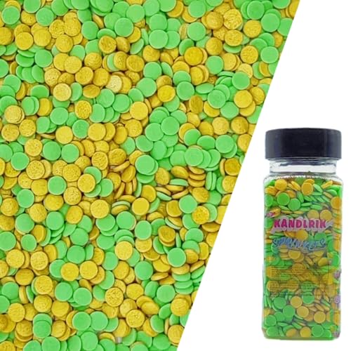 St. Patrick's Day Sequins Edible Sprinkles Pastel Confetti Sequins Quin Sprinkles Decorating Perfect for Cakes