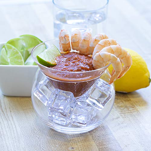 Stemless Martini Glasses with Chiller (4 Count)