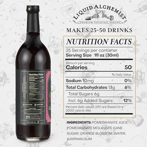 Grenadine Syrup for Cocktails (25.4 Fl Oz)