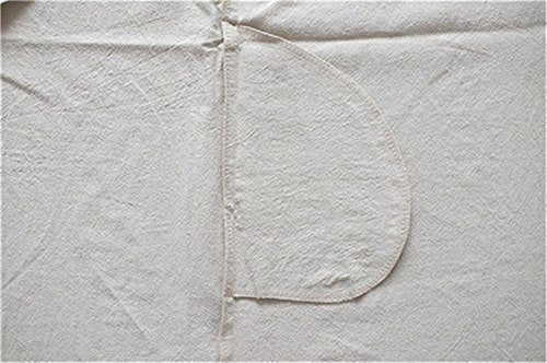 Soft Cotton Linen Apron Solid Color Halter Cross Bandage Aprons Japanese Style X Shape Double Pockets Kitchen Cooking Clothes Gift for Women Chef Housewarming