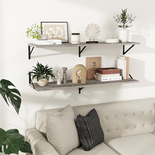 Wall Mounted Floating Shelves Set of 2 (2 Count)