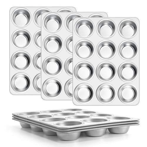 12 Cup Muffin Pan Set of 6 (6 Count)
